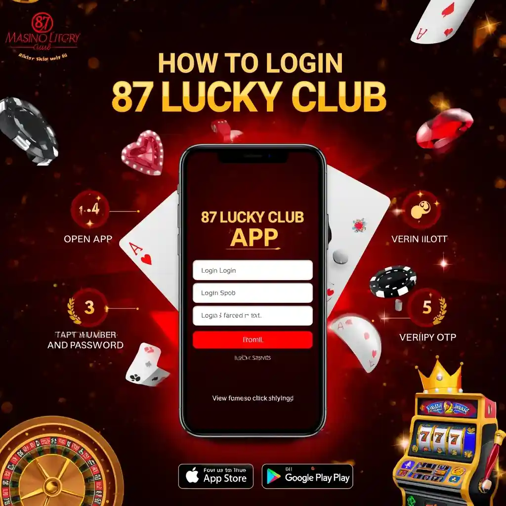 How to Login to 87 Lucky Club App